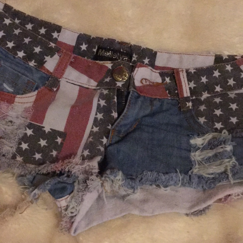 American Flag Daisy Duke Shorts